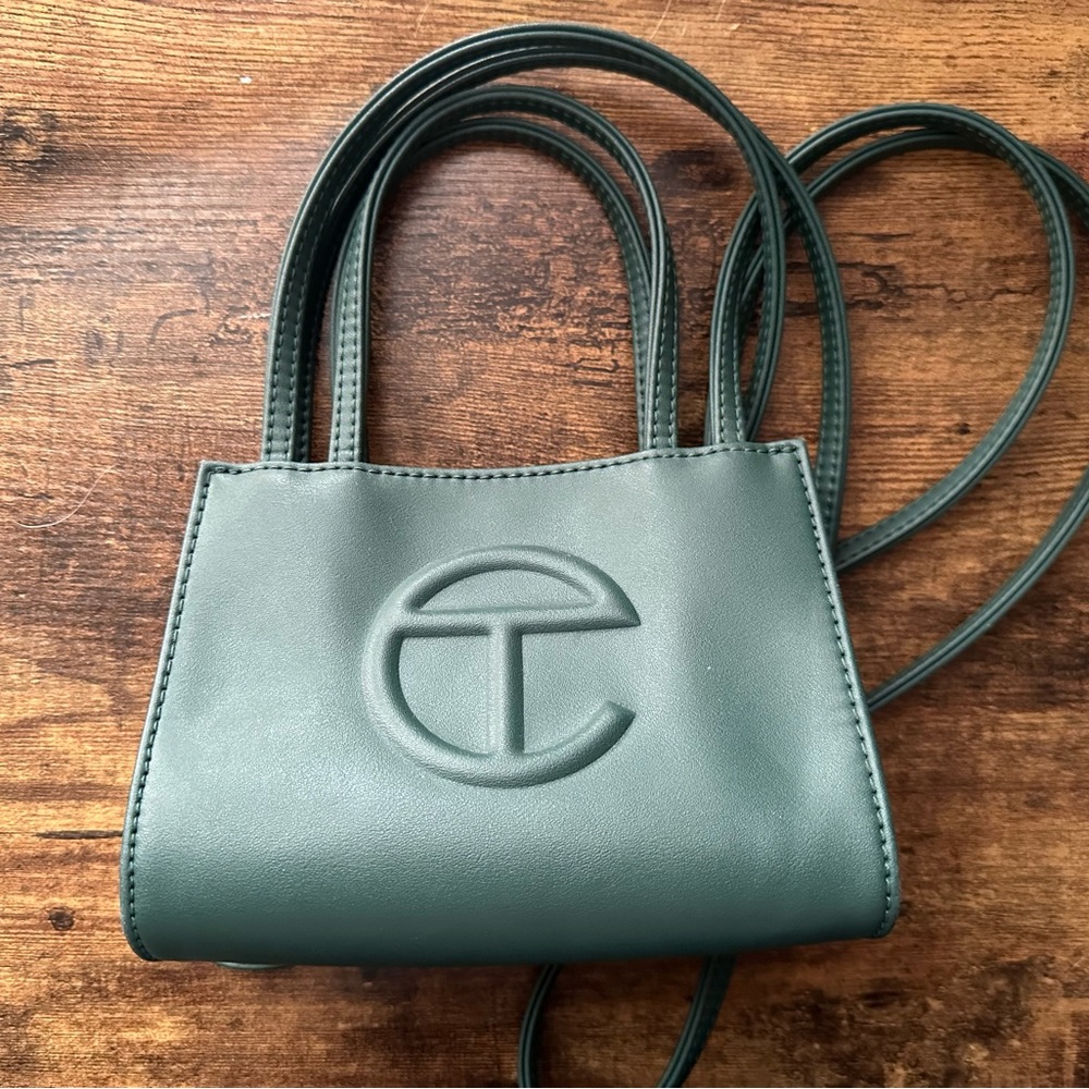 Small Telfar shopping bag in Olive Green